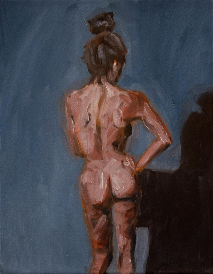 Thalo And Terra Rosa Nude Study Painting