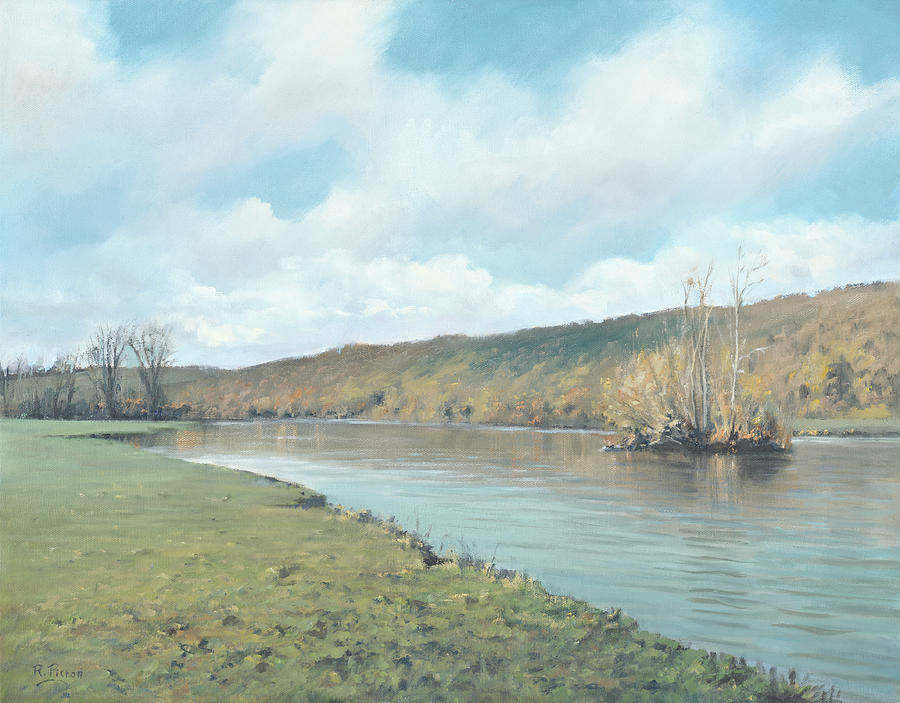 Thames Painting - Thames at Mapledurham by Richard Picton