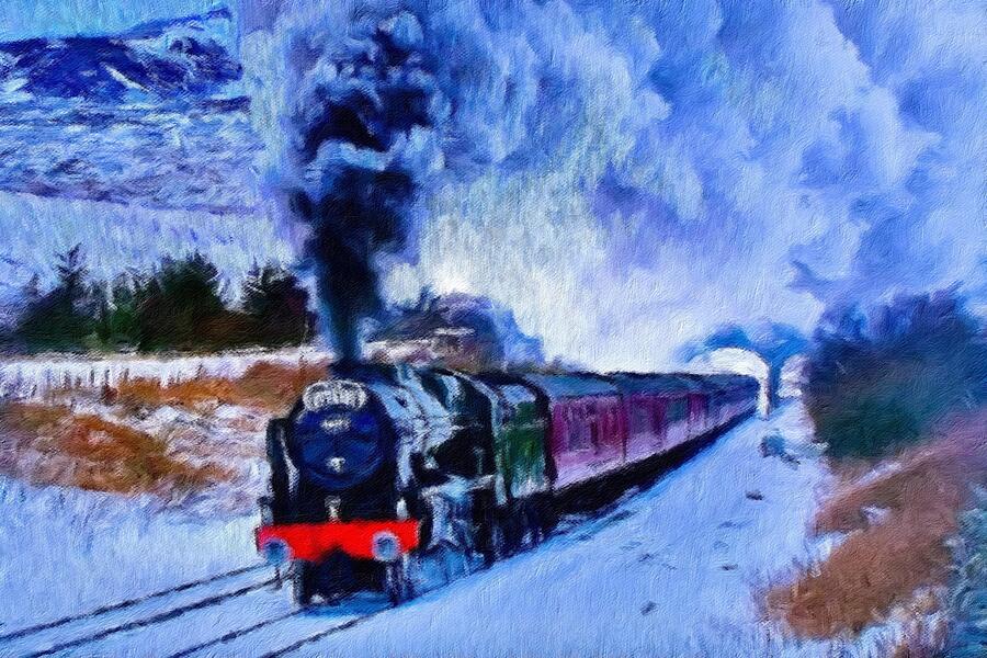 Transportation Digital Art - Thames Clyde Express. by Joe Vella