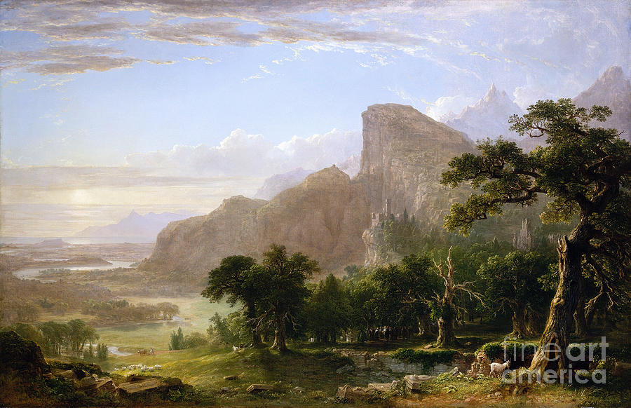 Thanatopsis Landscape, 1850 Painting by Asher Brown Durand