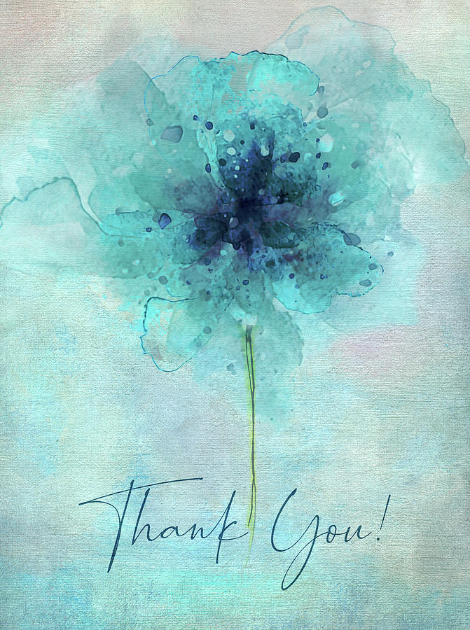Thank You Flower 2 Digital Art by Terry Davis