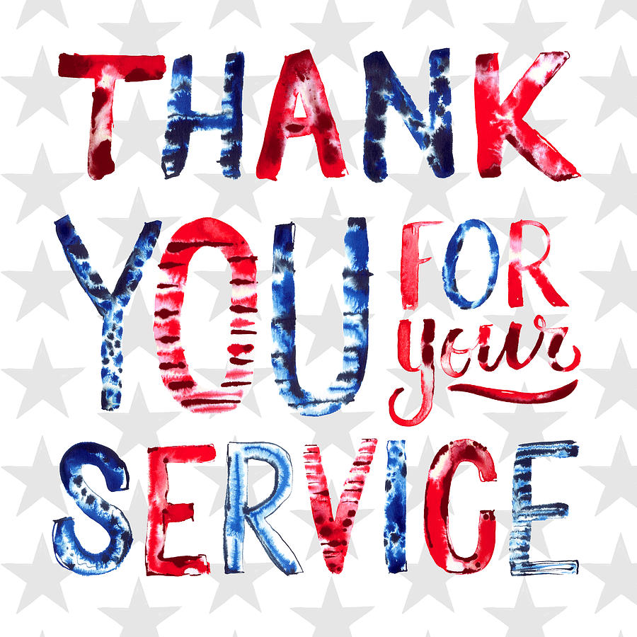 Thank You for Your Service Art by Jen Montgomery Photograph by Jen