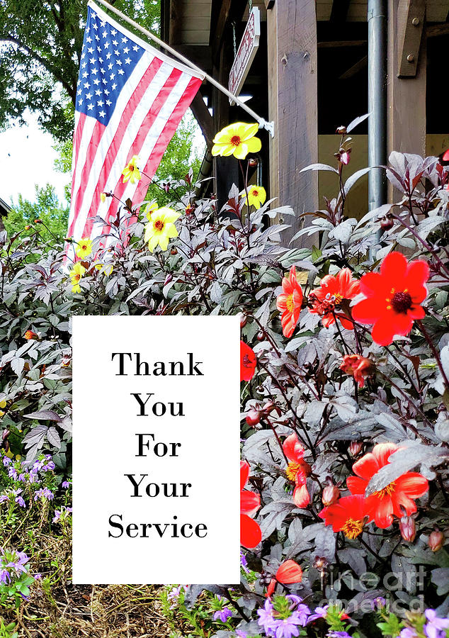 Thank You For Your Service Mixed Media by Sharon Williams Eng