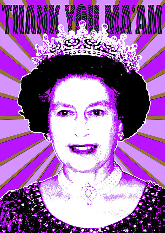 Thank you Ma'am version 2 - Purple Digital Art by Gary Hogben - Fine ...