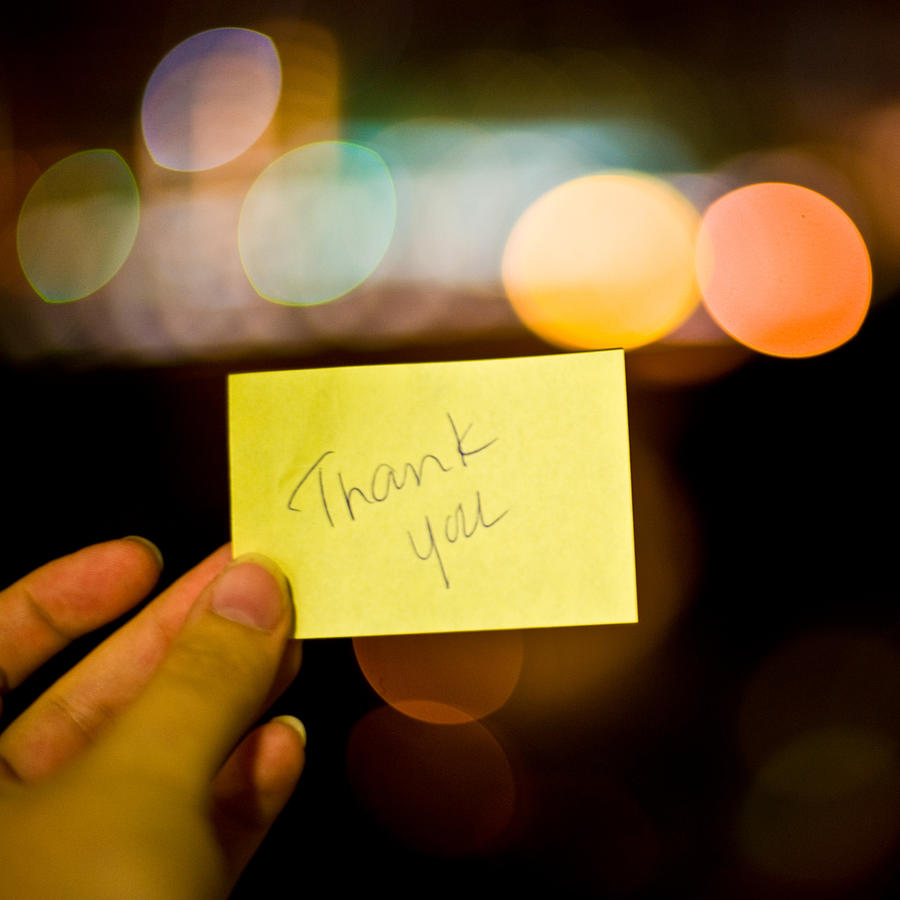 Thank-you note Photograph by Carlina Teteris