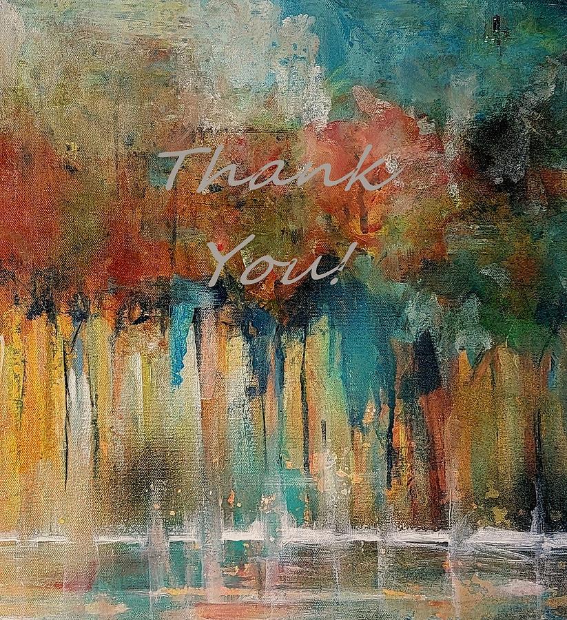 Thank You Trees Painting by Lisa Kaiser
