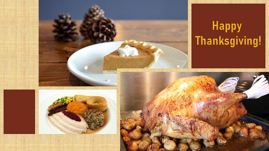 Thanksgiving Dinner Mixed Media by Nancy Ayanna Wyatt