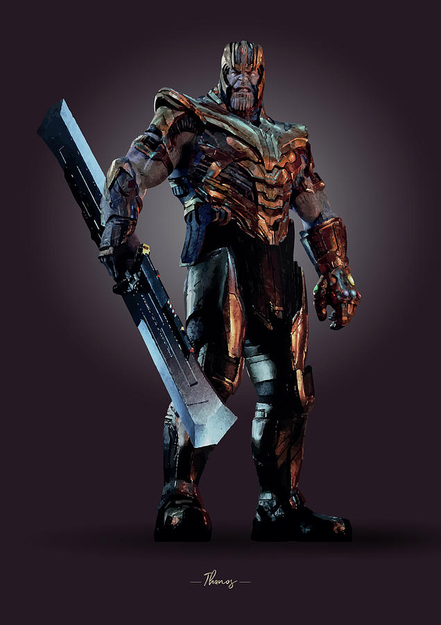 Thanos Digital Art - Thanos by Samuel Whitton Thanos Digital Art - Thanos by Samuel Whitton