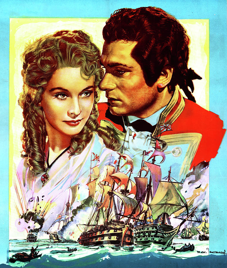 Vintage Painting - That Hamilton Woman, 1941, movie poster painting by Marcel Jeanne by Movie World Posters