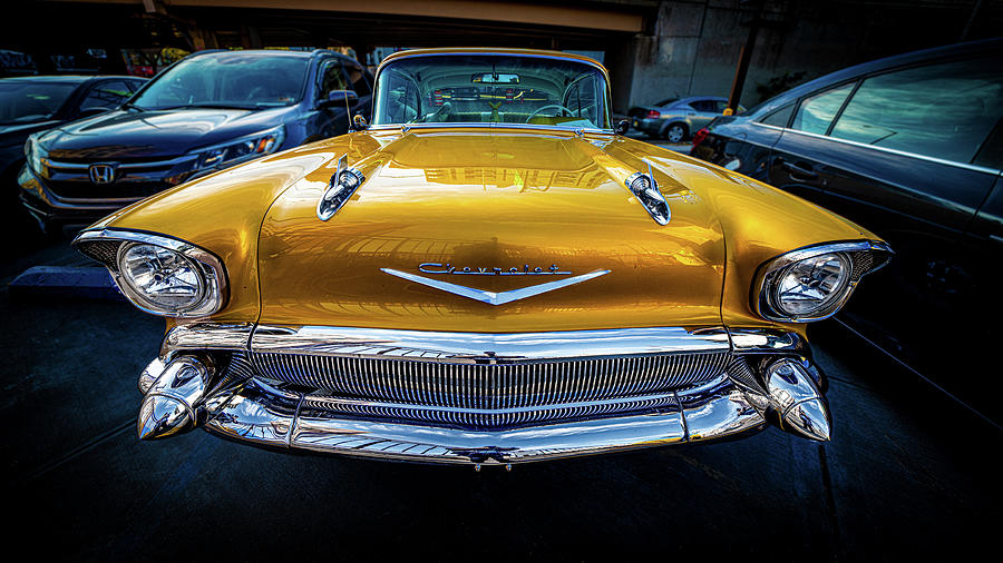 That Yellow Chevy Photograph by Chris Lord