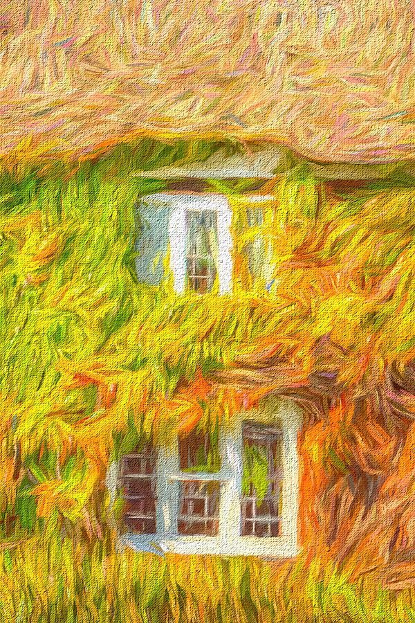 Thatched Cottage Abstract Art Photograph