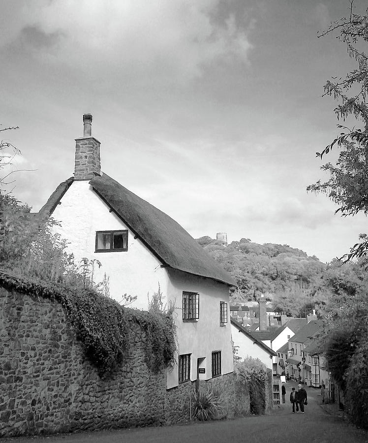 Thatched Cottage On Castle Hill Dunster Photograph