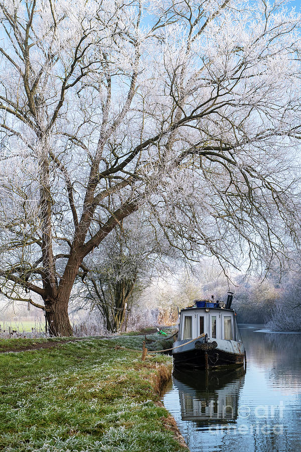 Thawing Frosty Winter Morning on the Oxford Canal Photograph by Tim Gainey
