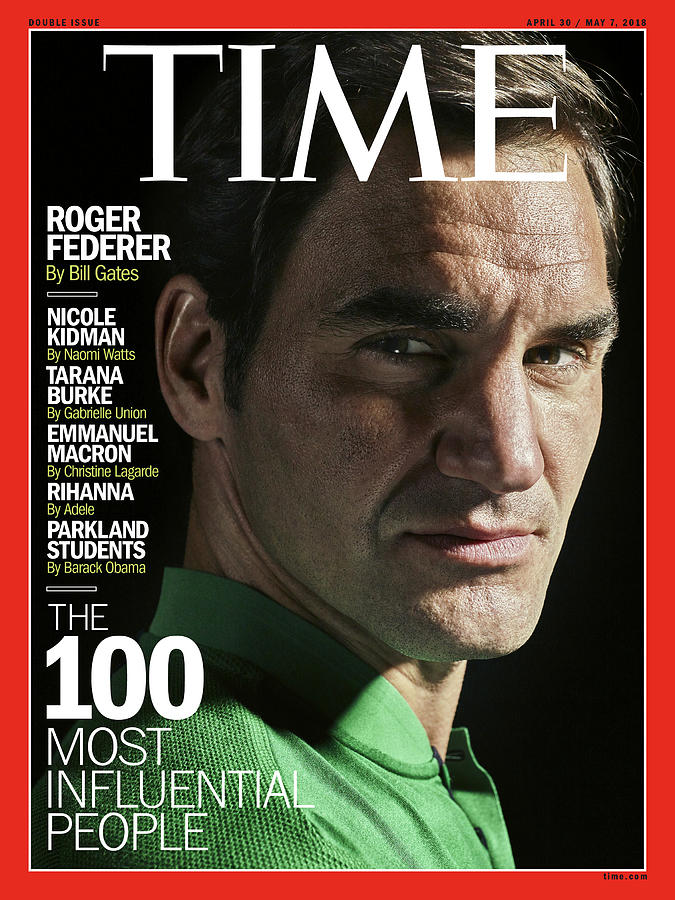 The 100 Most Influential People - Roger Federer Photograph by Photograph by Peter Hapak for TIME