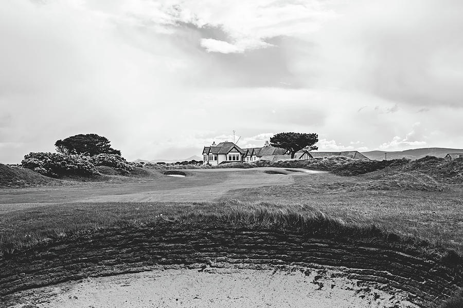 The 18th at Portmarnock - BW Photograph by Scott Pellegrin