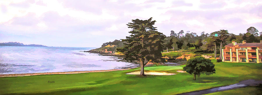 The 18th Green Pebble Beach Golf Links  Photograph by Floyd Snyder