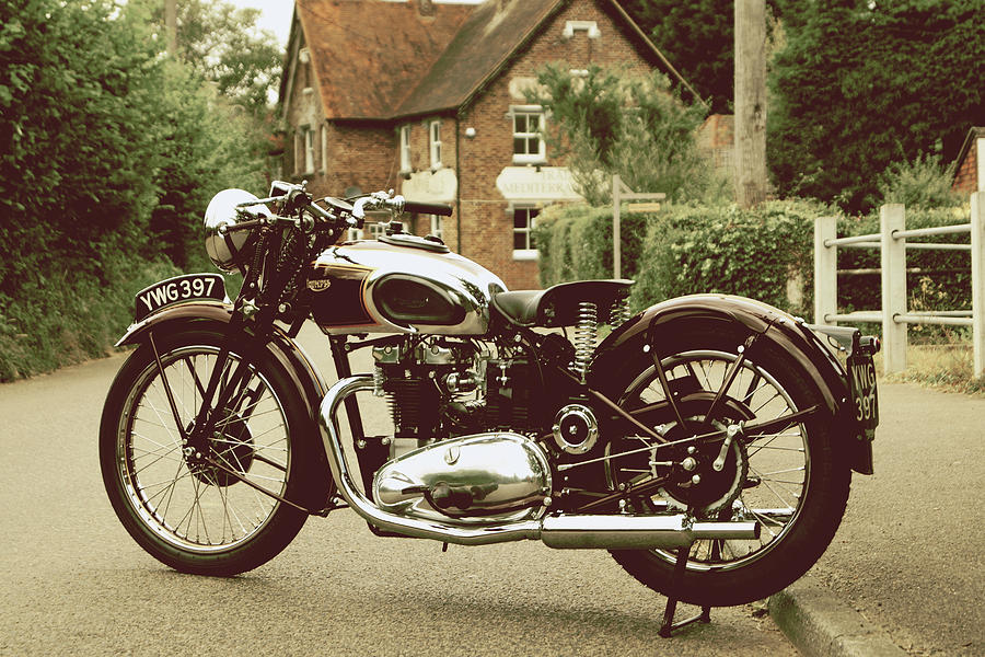 Triumph Speed Twin Photograph - The 1940 Speed Twin by Mark Rogan