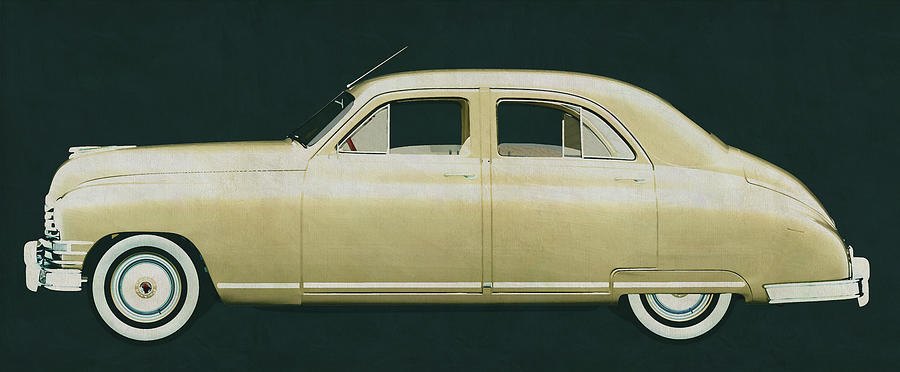 The 1948 Packard Eight Sedan is an all-round American mid-range  Painting by Jan Keteleer
