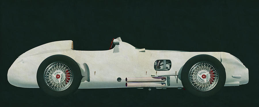 The 1954 Mercedes W196 Silver Arrow is the fastest Mercedes of t Painting by Jan Keteleer