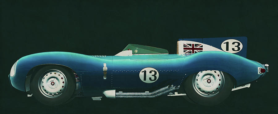The 1956 Jaguar Type D brings sportiness and a winners mentalit Painting by Jan Keteleer