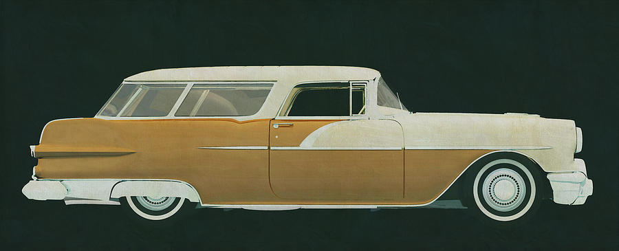 The 1956 Pontiac Station Wagon is considered to be the ultimate  Painting by Jan Keteleer