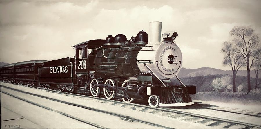 Train Painting - The 208 by Charles Trinkle