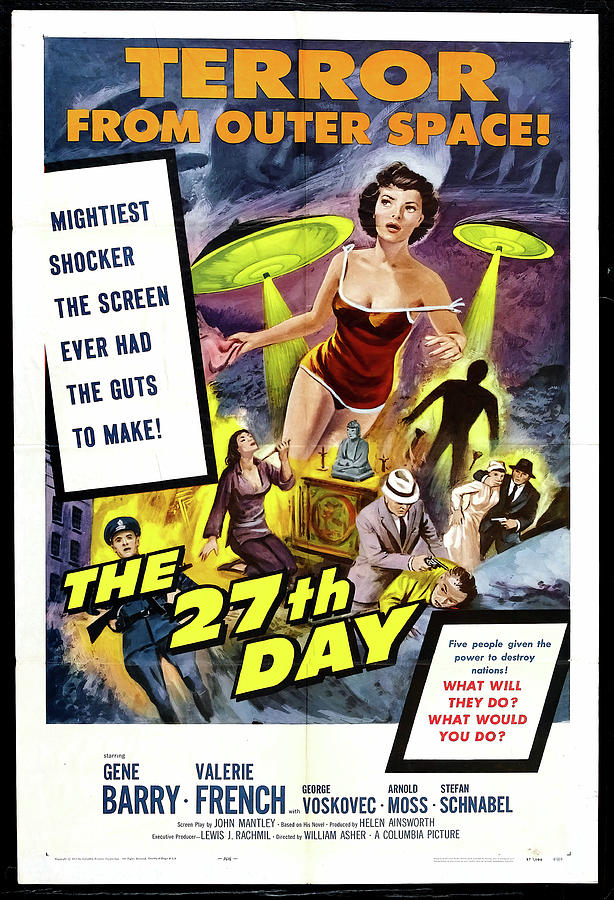 Space Mixed Media - The 27th Day, 1957 by Movie World Posters