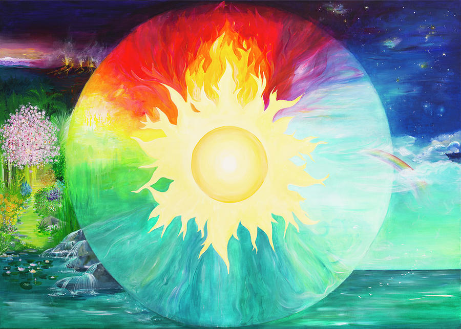 Earth Painting - The 4 Elements by Barbara Klimova