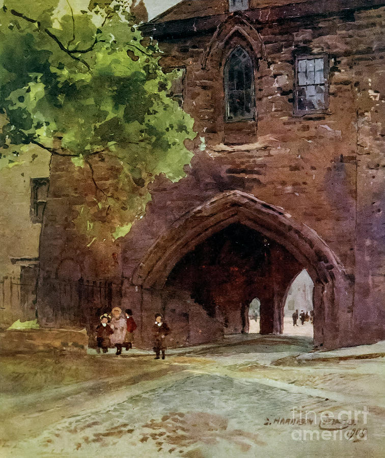 The Abbey Gateway, Chester j5 Drawing by Historic Illustrations - Fine ...