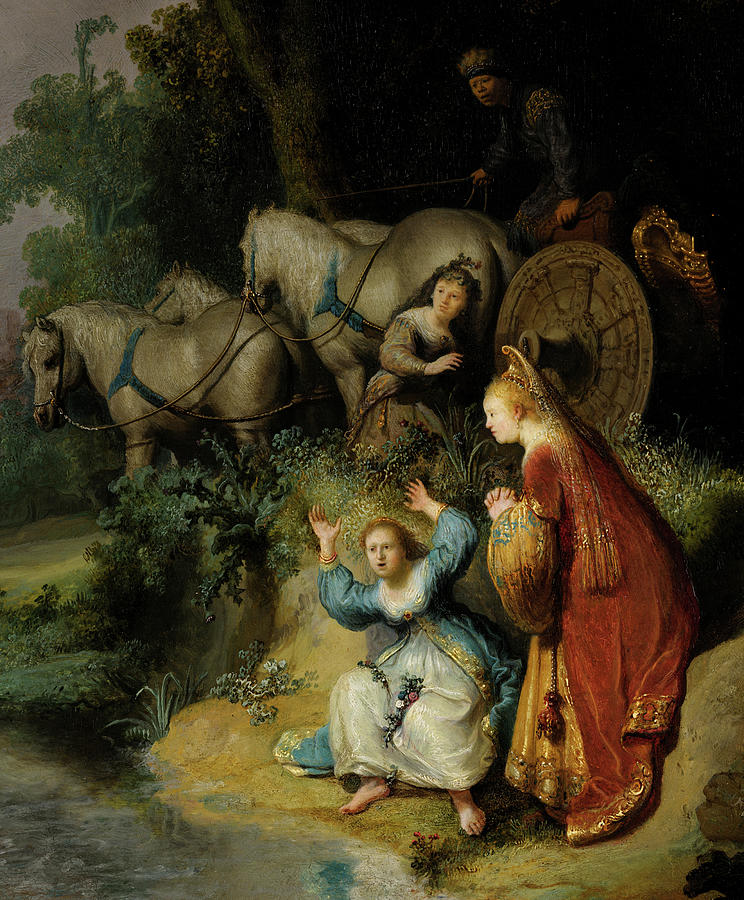 The Abduction of Europa, Detail No.2 Painting by Rembrandt van Rijn