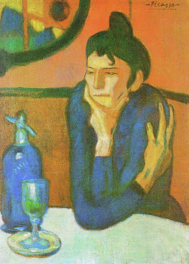 The Absinthe Drinker Painting