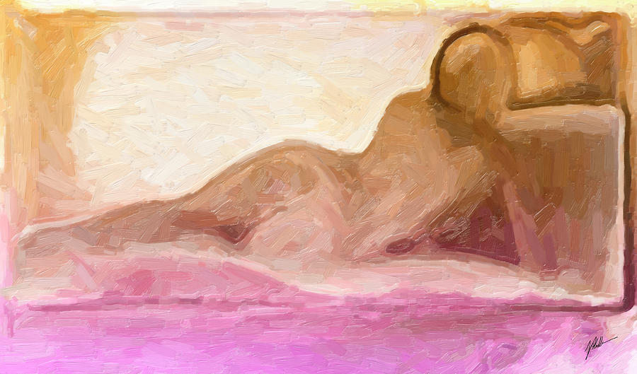 The abstract naked Maja Digital Art by Joaquin Abella