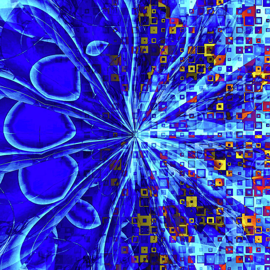 The Abstract Peacock Digital Art by Susan Maxwell Schmidt
