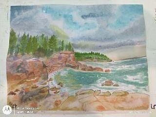 The Acadia National Park Painting by Egberto Piellusch - Fine Art America