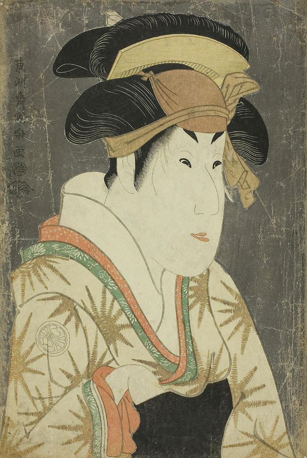 The actor Segawa Kikunojo III as Oshizu, wife of Tanabe Bunzo. Toshusai Sharaku ??? ??, Japanese,... Painting by Toshusai Sharaku