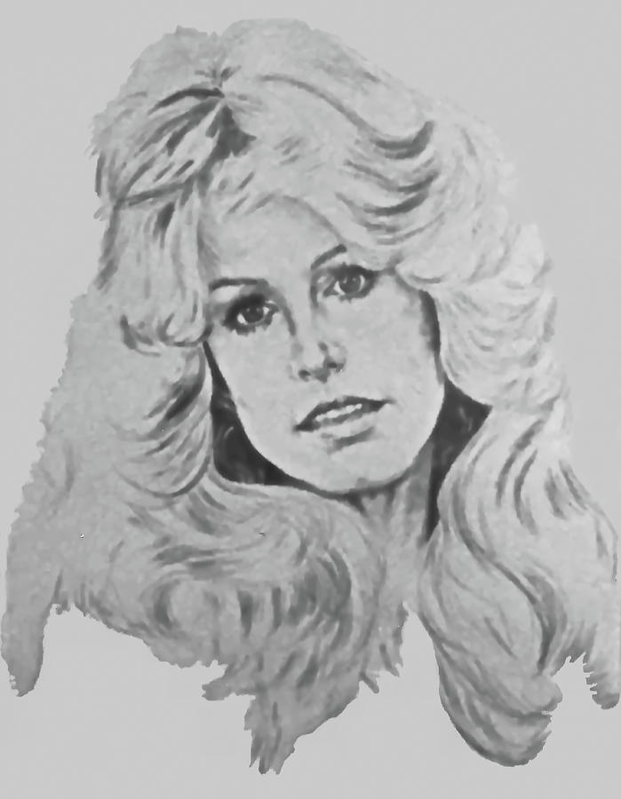 The Actress Farrah Drawing by Barbara Keith