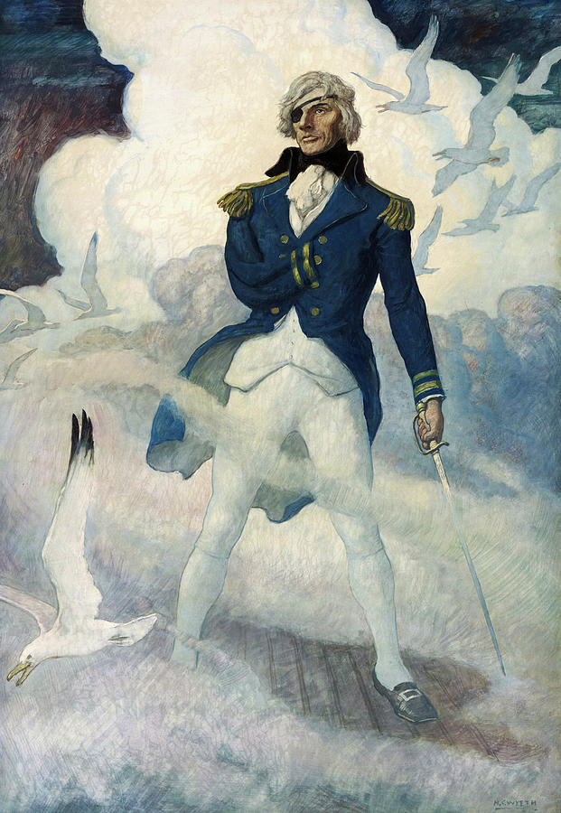 Portrait Painting - The Admirals Ghost by Newell Convers Wyeth