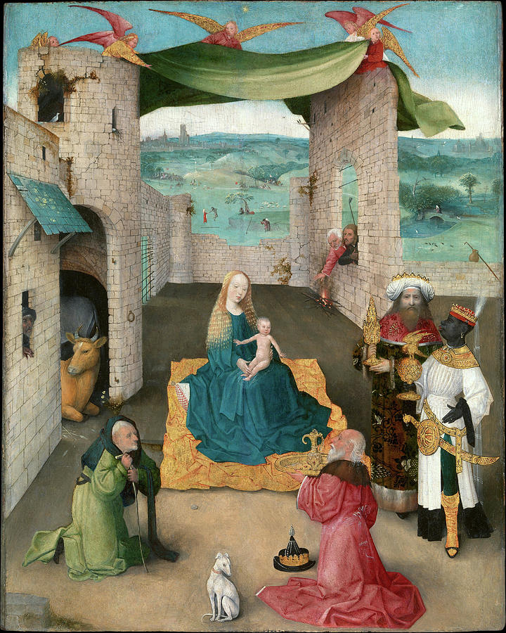 Hieronymus Bosch Painting - The Adoration of the Magi #2 by Hieronymus Bosch
