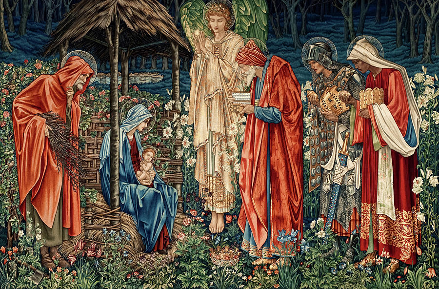 The Adoration of the Magi, L'Adoration des Mages Painting by Edward ...