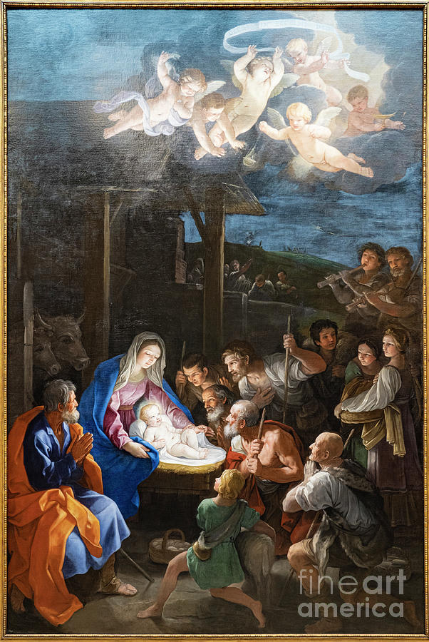 The Adoration of the Shepherds Guido Reni The National Gallery London England Photograph by Wayne Moran