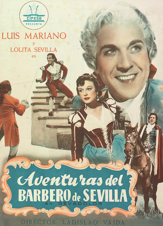 THE ADVENTURER OF SEVILLE -1954-, directed by LADISLAO VAJDA. Photograph by Album