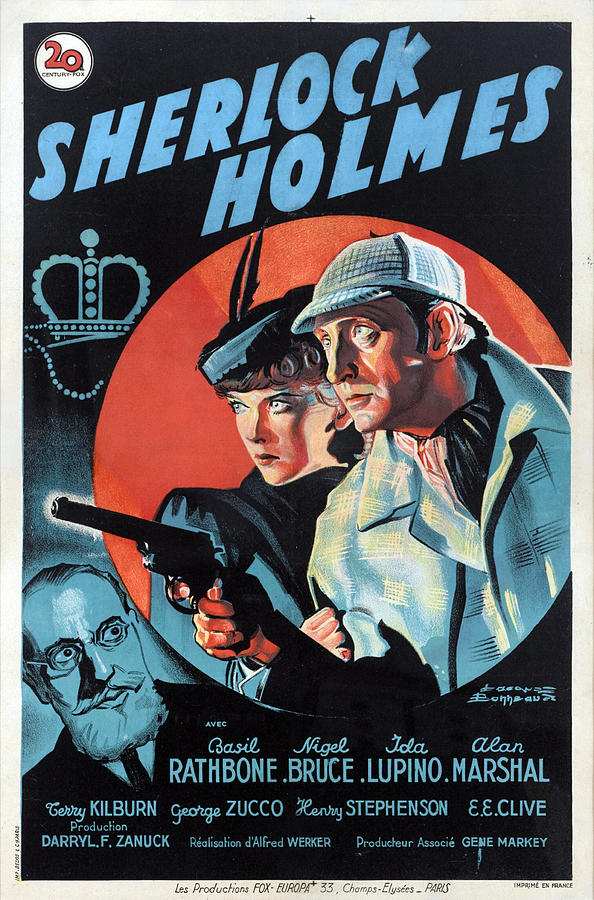 The Adventures of Sherlock Holmes Sherlock Holmes 1939, poster Painting ...