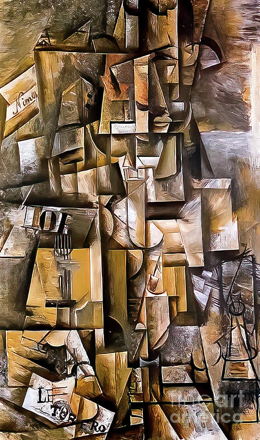 The Aficionado By Pablo Picasso 1912 Painting