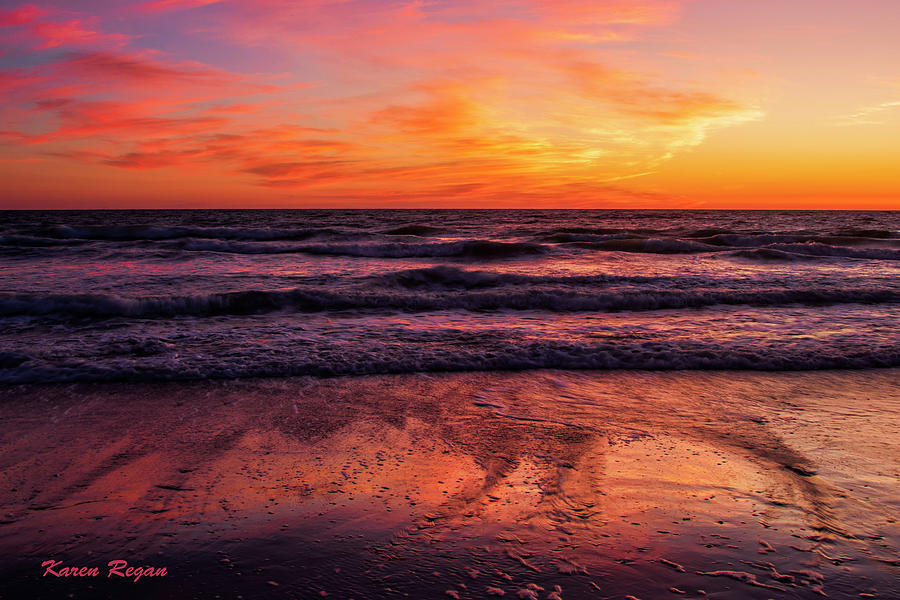 Sunset Photograph - The Afterglow by Karen Regan