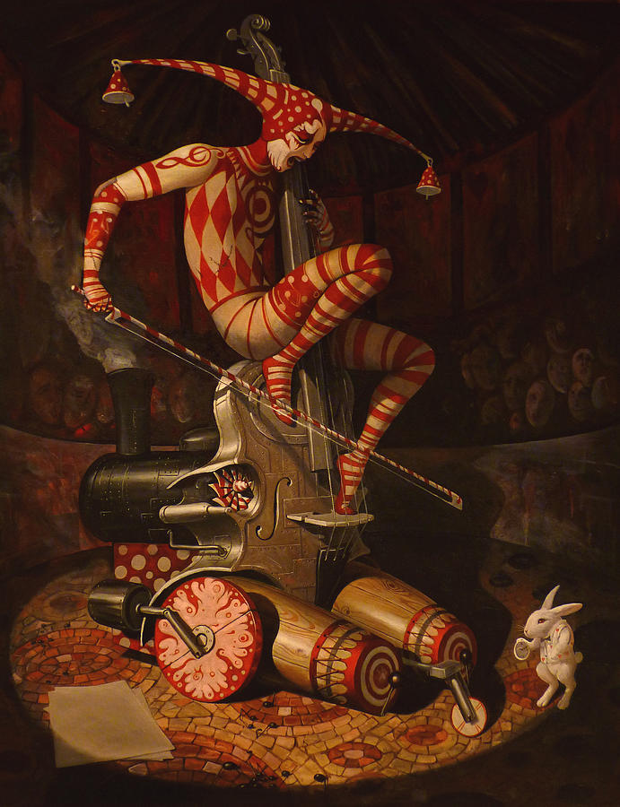 Mushroom Painting - The Agaric Flying Dutchman by Adrian Borda