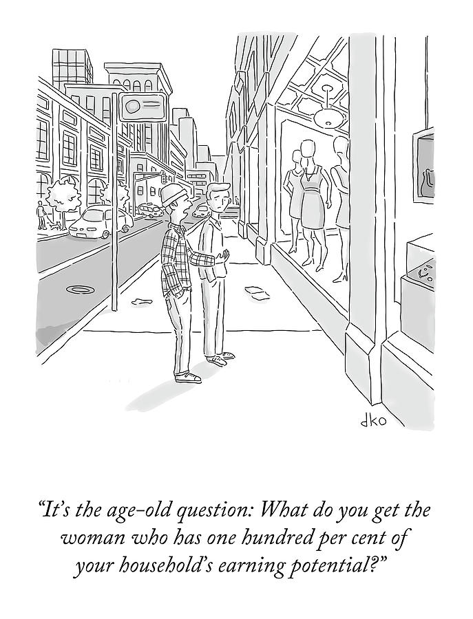 The Age Old Question Drawing by David Ostow