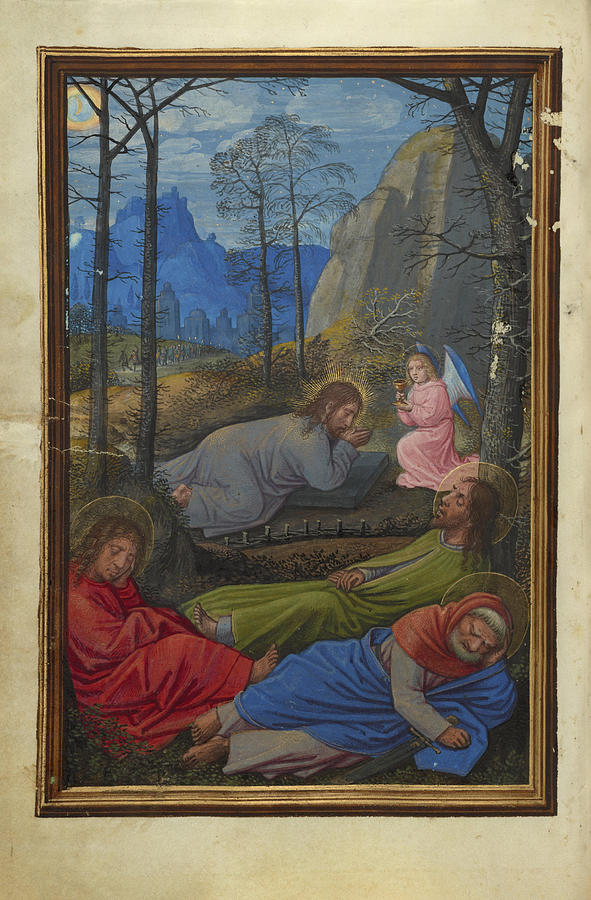 Simon Bening Painting - The Agony in the Garden  by Simon Bening
