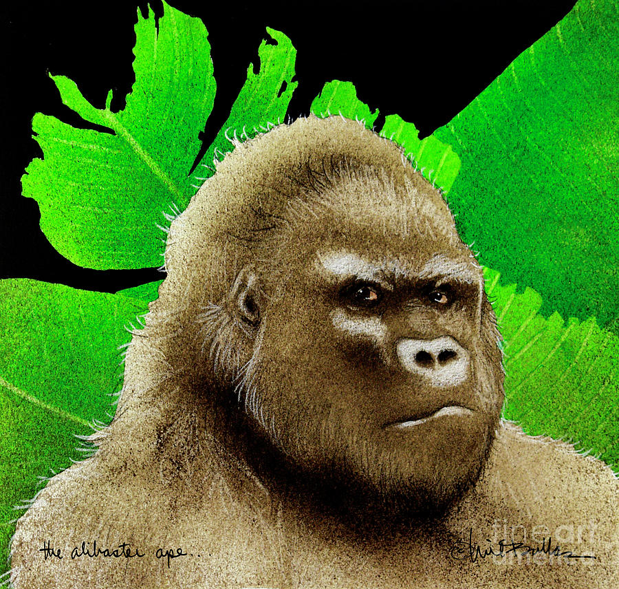 Jungle Painting - The Alabaster Ape... by Will Bullas