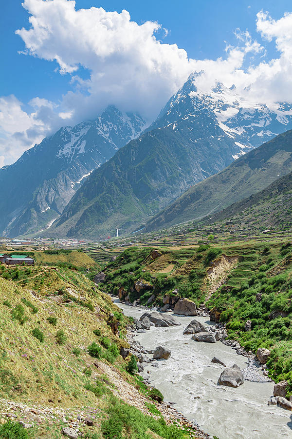 Mountain Photograph - The Alakananda River in the Indian Himalayas by Nila Newsom