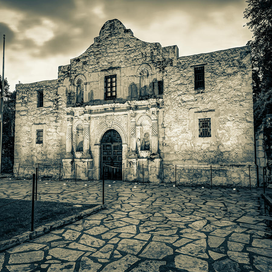 The Alamo Mission 1x1 - San Antonio Texas Photograph by Gregory Ballos